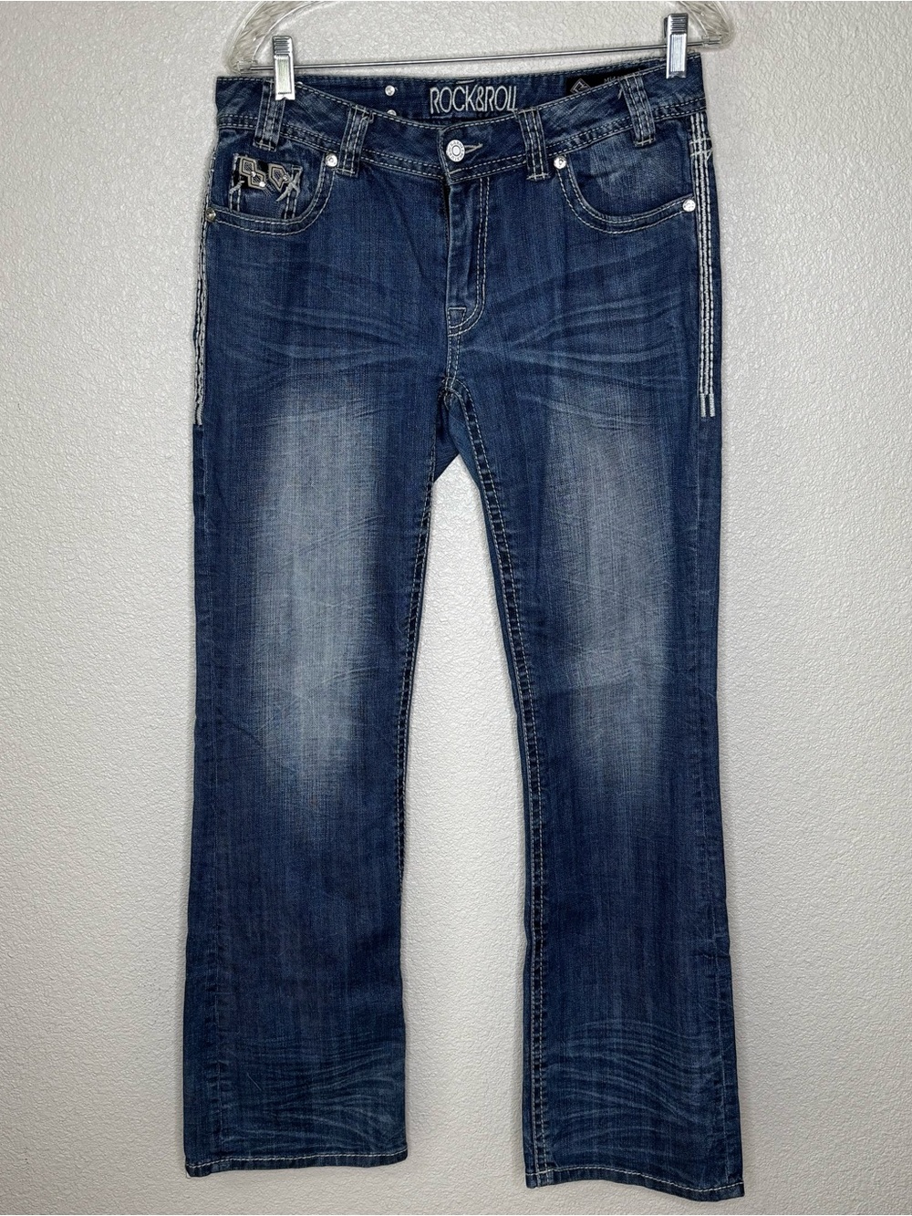 Rock & Roll Cowgirl Mid-Rise Jeans 30x34 Boot cut